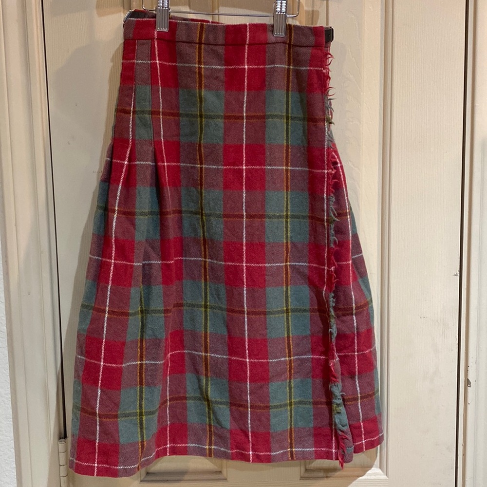 Vintage plaid pleated skirt size 12